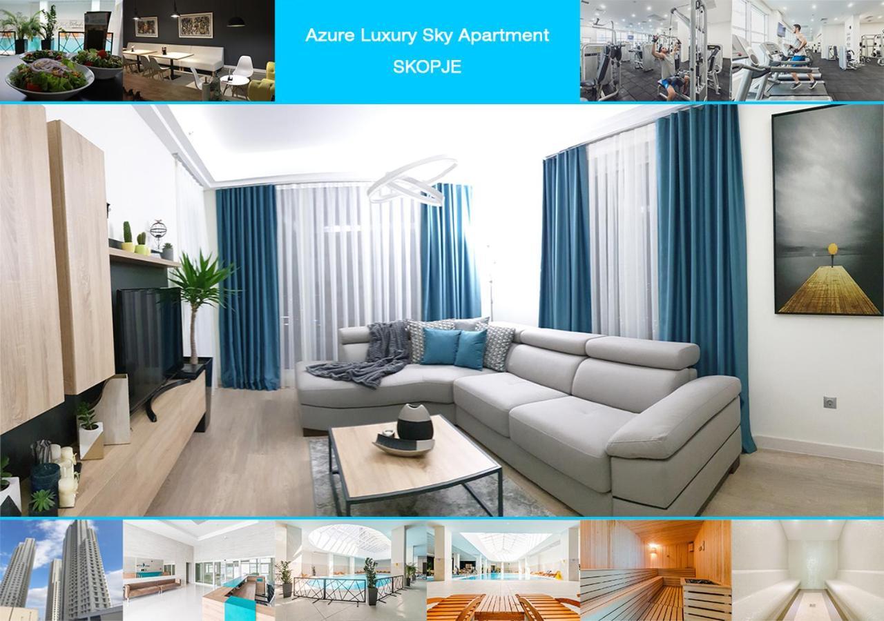 Azure Luxury Sky Apartment Skopje Extérieur photo